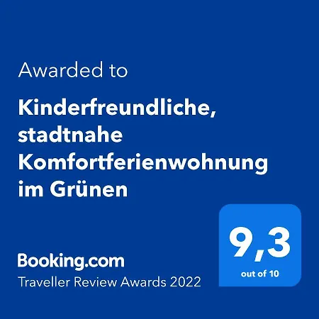 Stadtnahe Komfortferienwohnung Fuer Familien Und Geschaeftsreisende Apartmán *