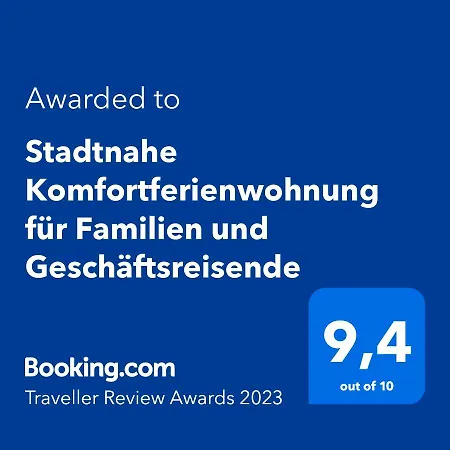 Stadtnahe Komfortferienwohnung Fuer Familien Und Geschaeftsreisende Apartmán *